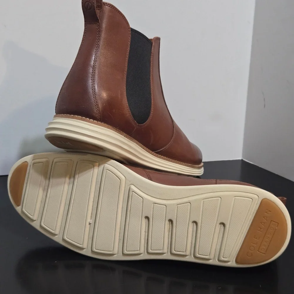 Cole Haan OriginalGrand Chelsea Boots Mens 12M British Tan Leather C31530
